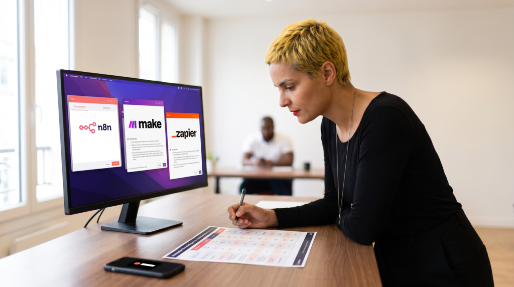 comparatif : n8n vs Make vs Zapier